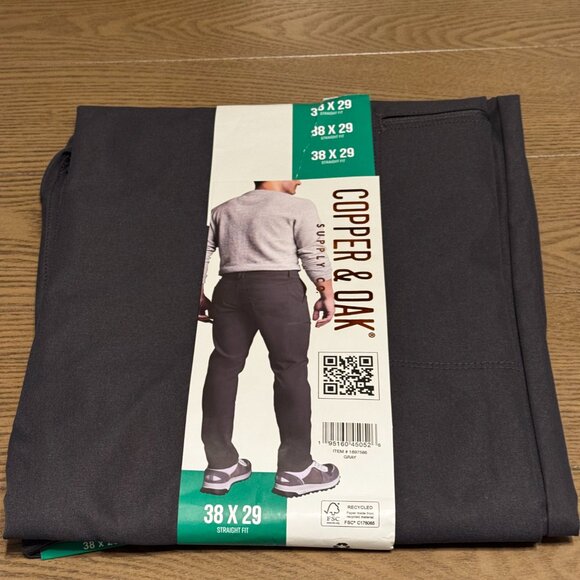 New gray Tech Utility Pant 38x29 Straight Fit - Picture 2 of 2